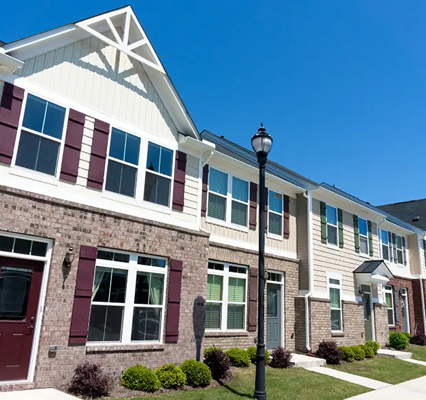 Row of town homes